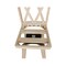 International Concepts Double "X" Back Counter Height Stool, Swivel 24" Seat Height, Unfinished S-202SW - alternate 8